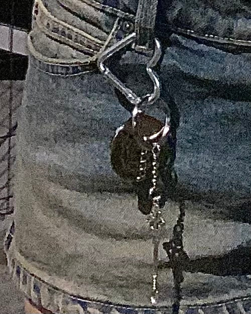Antique Dolly Soup Spoon Purse Charm